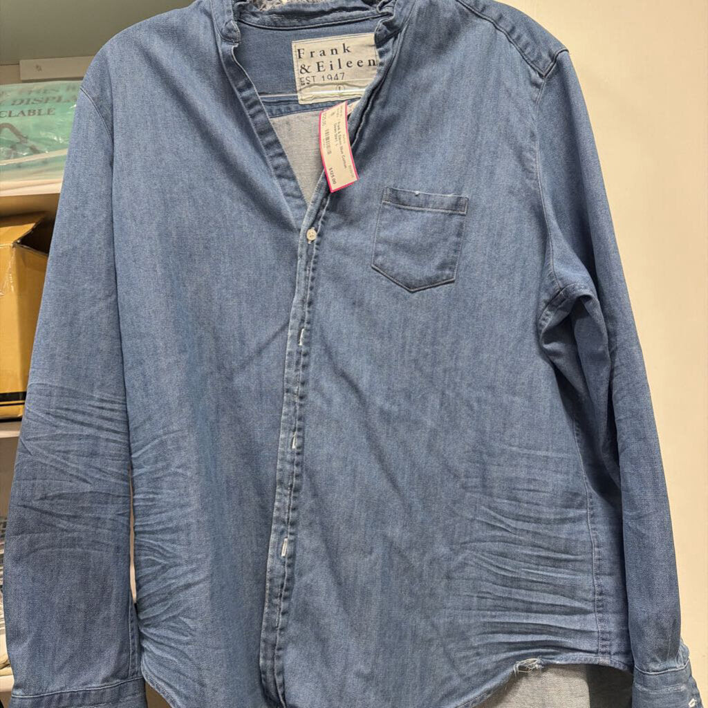 Blue Cotton Denim Shirt