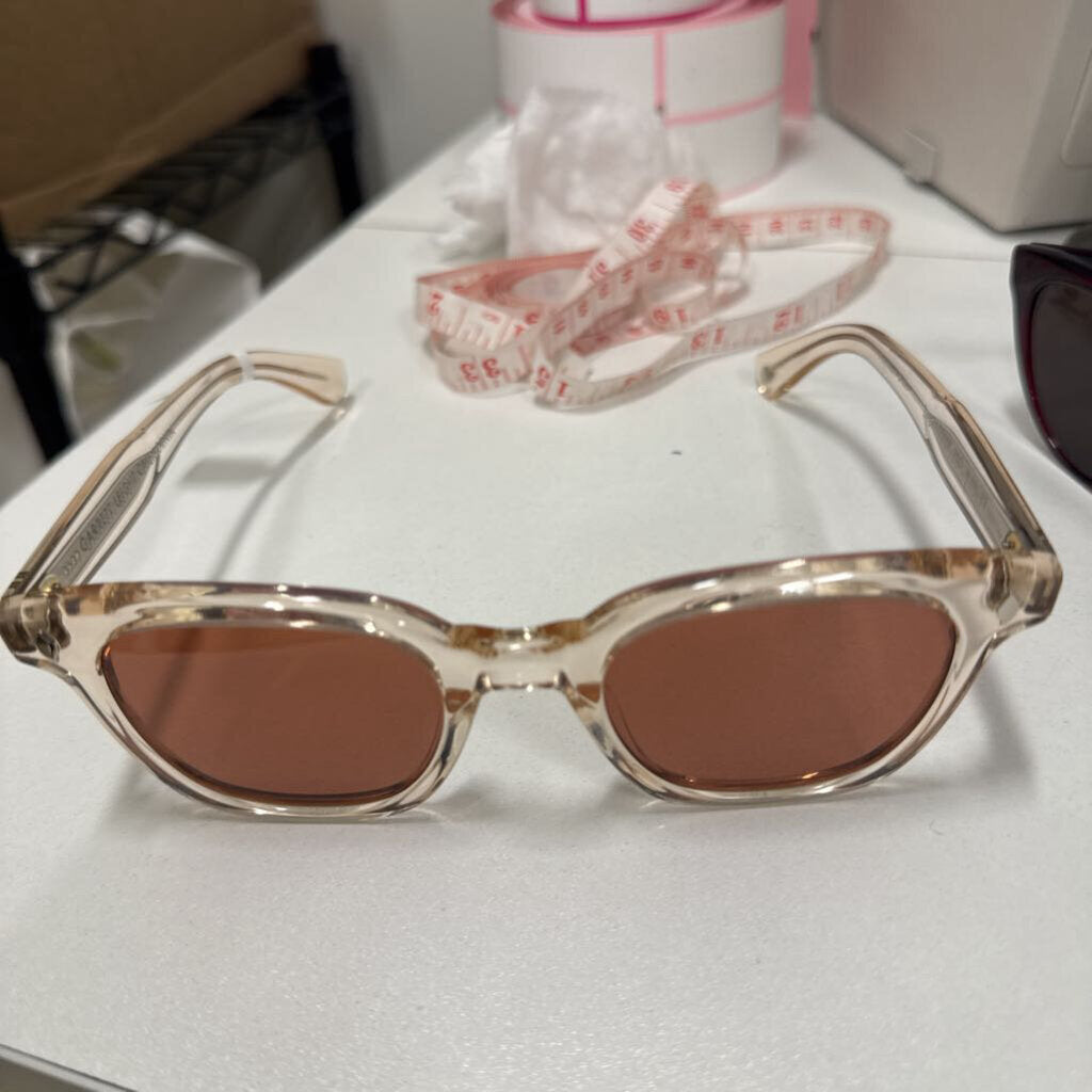 Pink Clear Frame Sunglasses