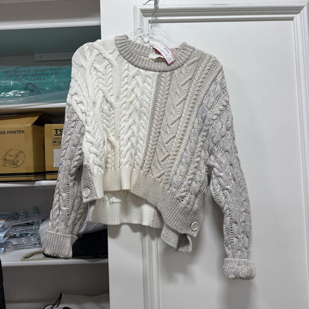 Multicolor Cable Knit Sweater