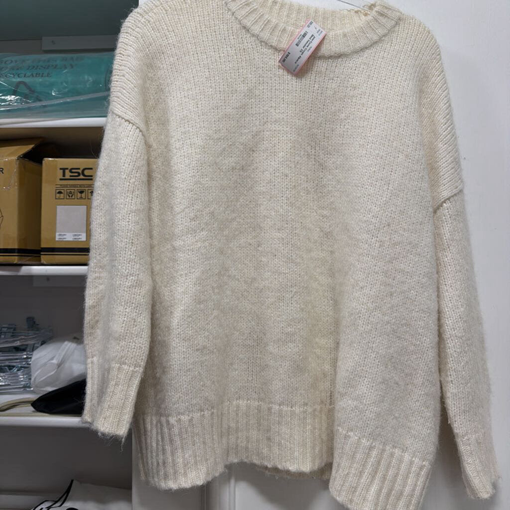 Cream Alpaca Blend Sweater