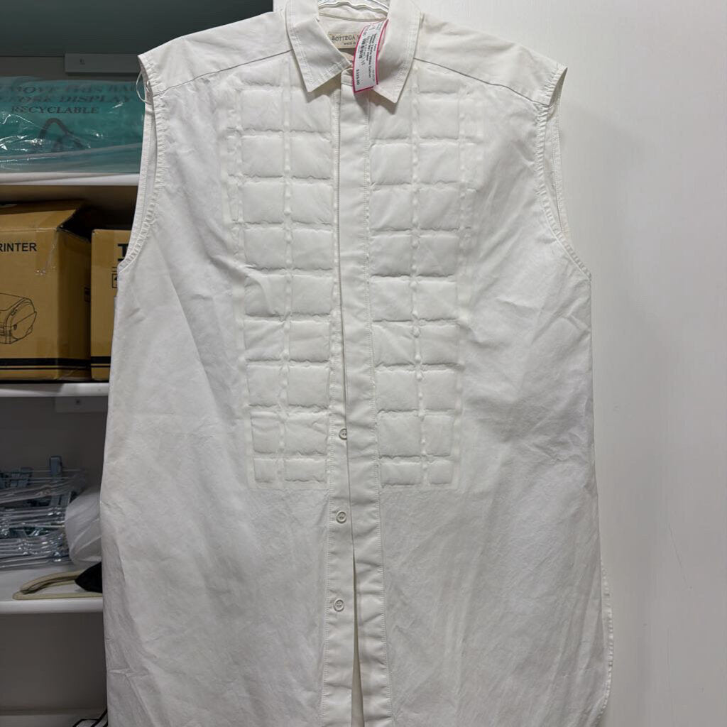 White Cotton Padded Shirt (minor discoloration)