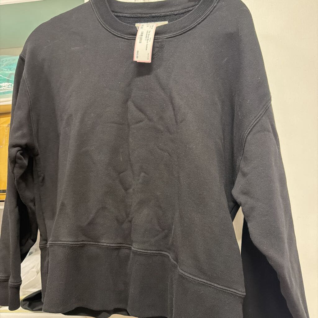 Black Cotton Sweatshirt