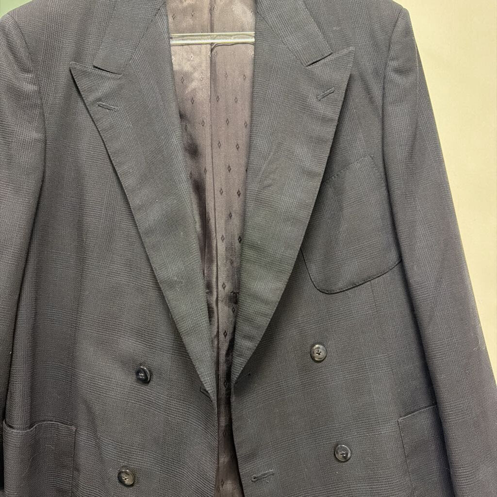 Navy Checked Blazer (men's)