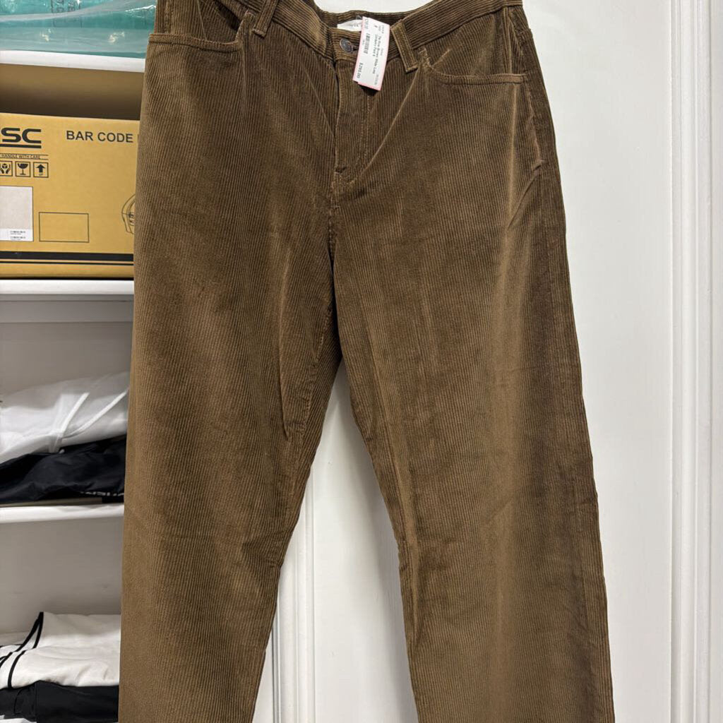 Brown Wide Leg Corduory Pant
