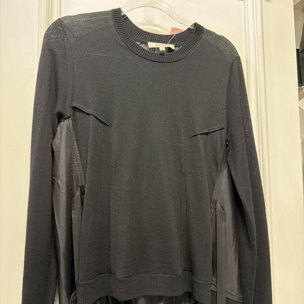 Black Wool/Silk Sweater