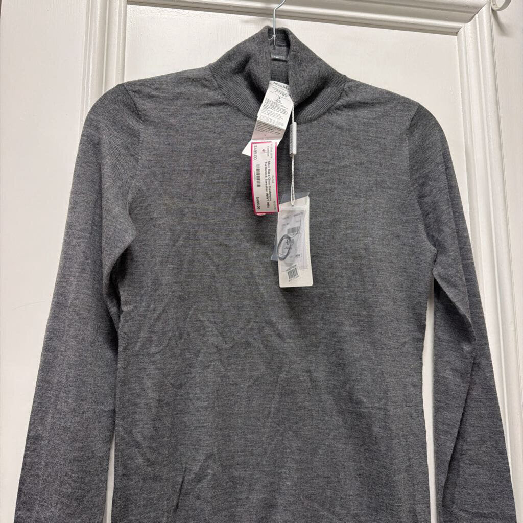 Grey Cashmere Turtleneck Sweater (NWT 995)