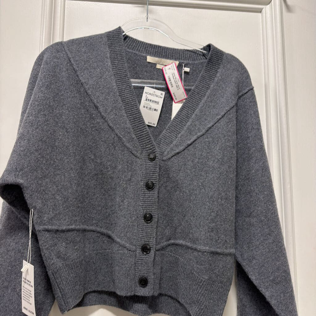 Grey Wool Cardigan (NWT 895)