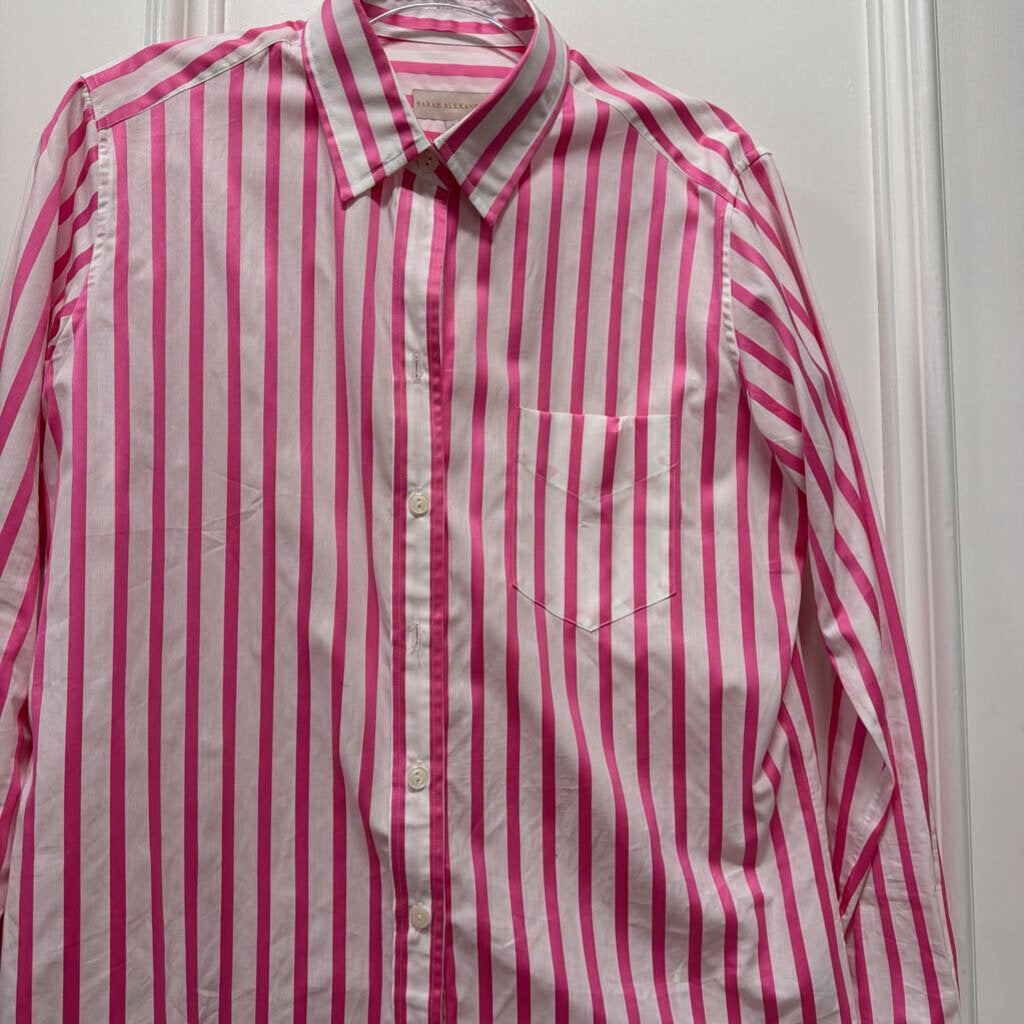 Pink Cotton Stripe Shirt