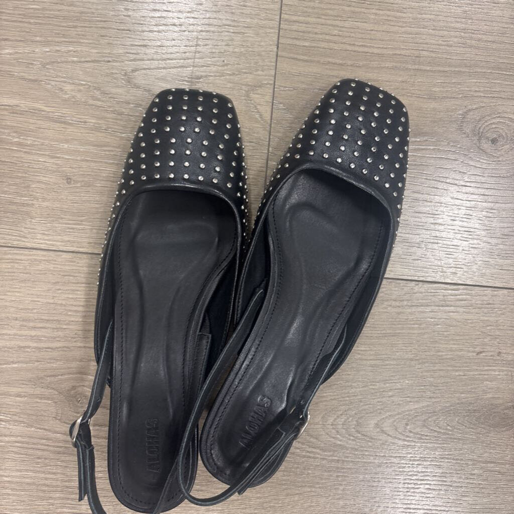 Black Studded Slingback