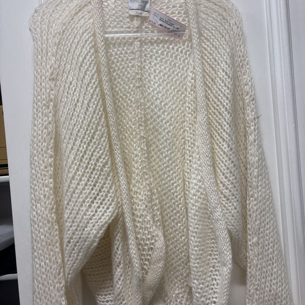 Cream Mohair/Polyamide Cardigan