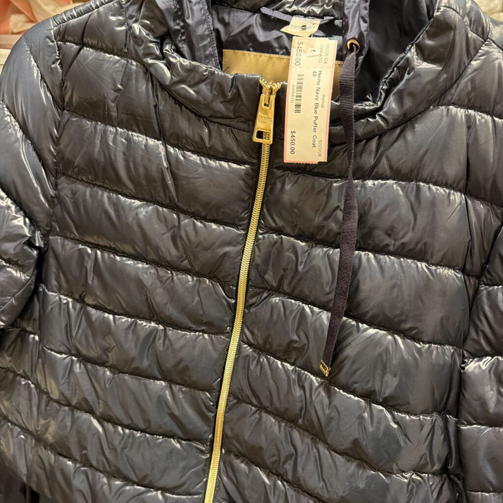 Navy Blue Puffer Coat