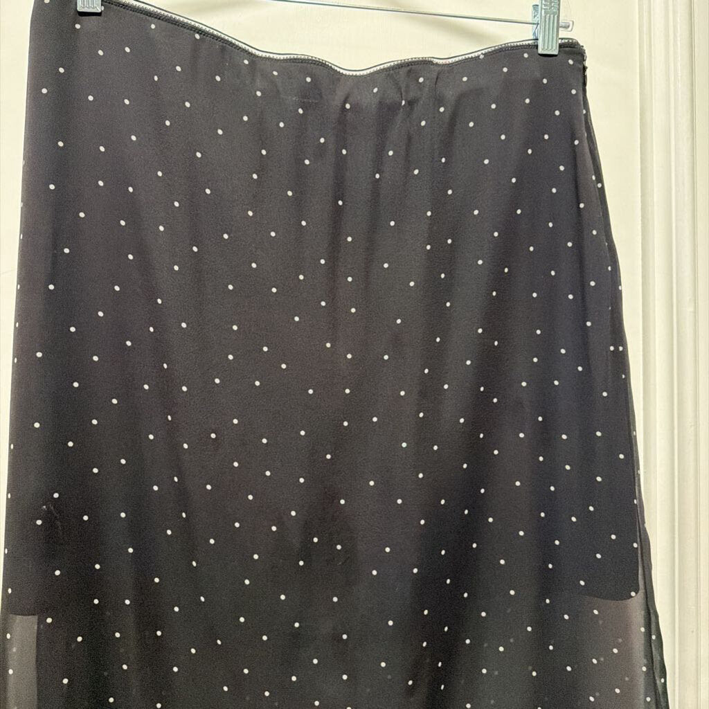 Black Polkadot Skirt