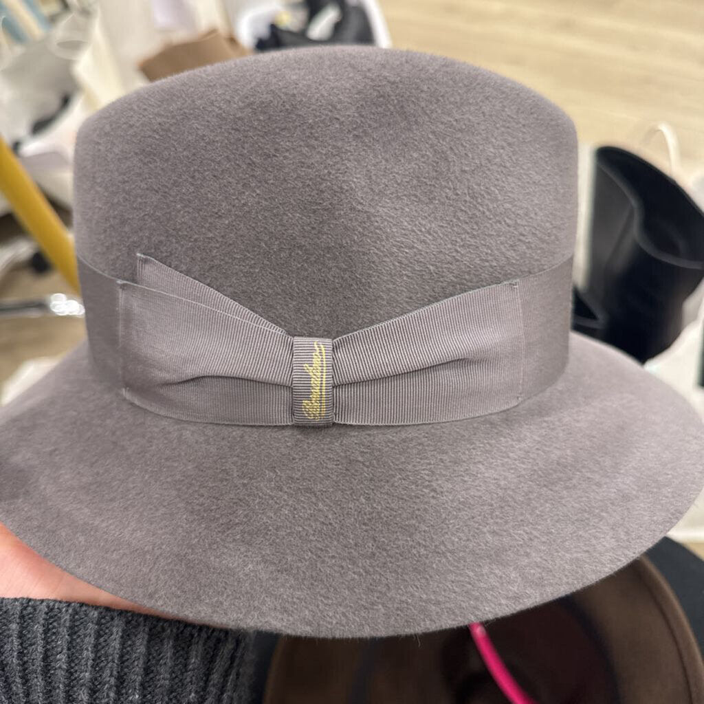 Grey Fur Felt Hat