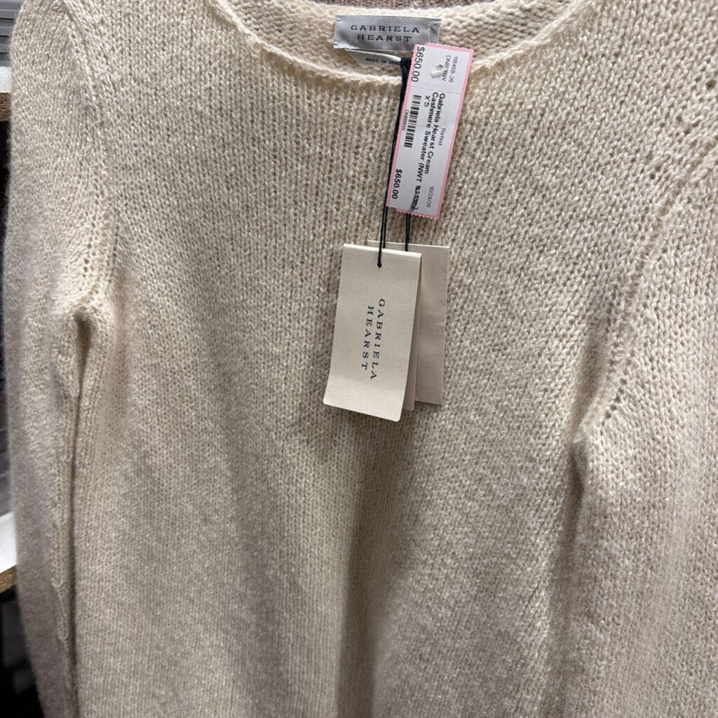 Cream Cashmere Sweater (NWT $2550)