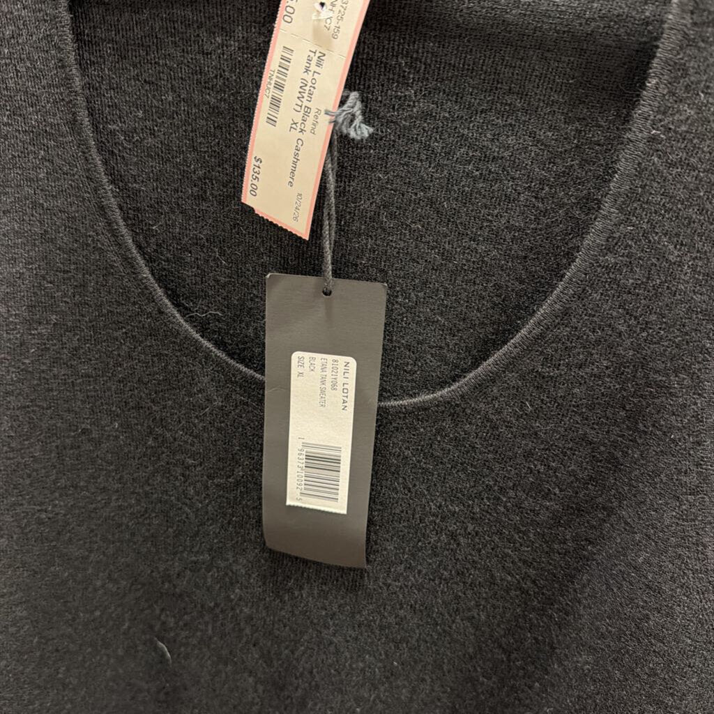 Black Cashmere Tank (NWT)