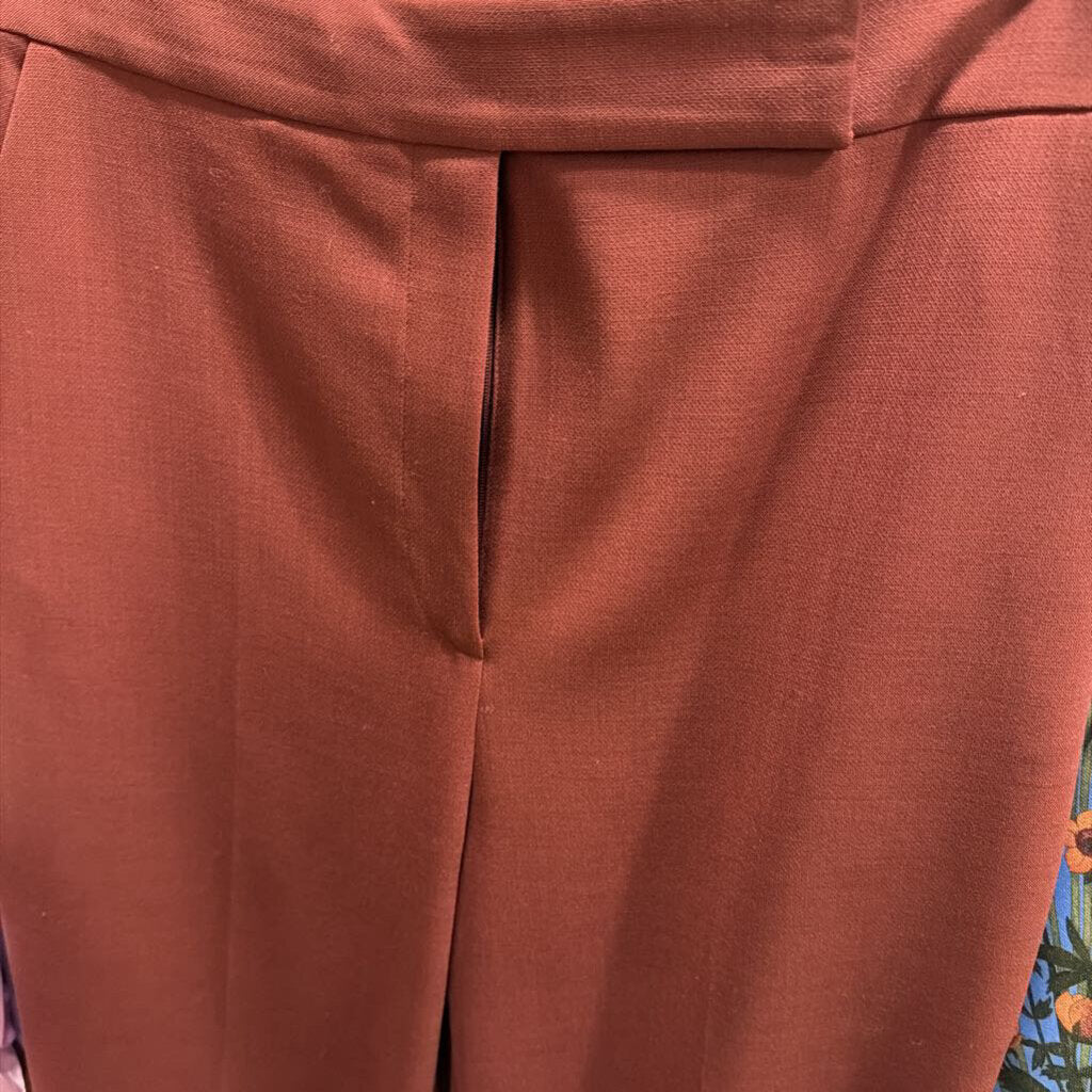 Burgundy Straight Leg Trouser