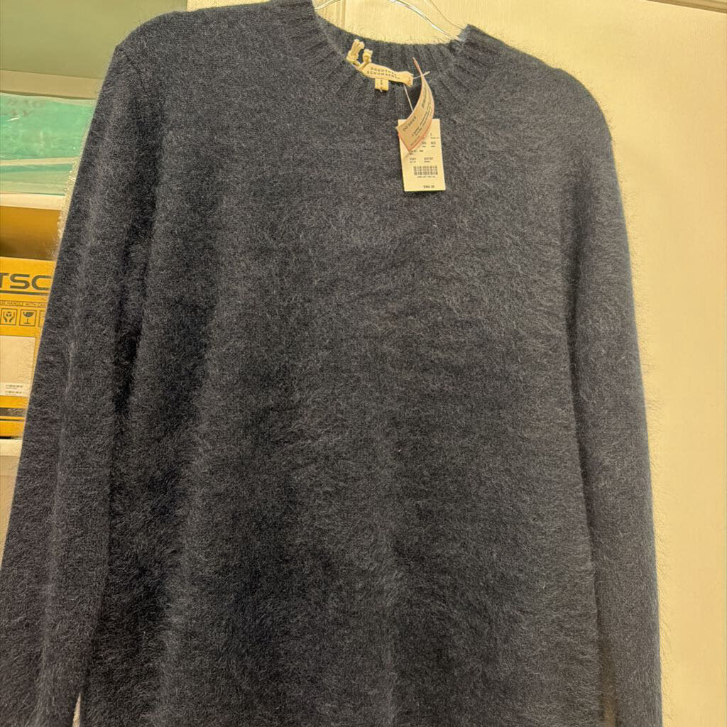 Navy Brushed Wool Sweater (NWT 950)