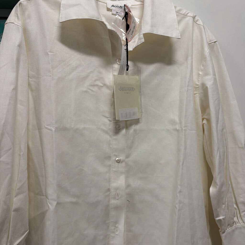 White Cotton Oversized Shirt (NWT 159)