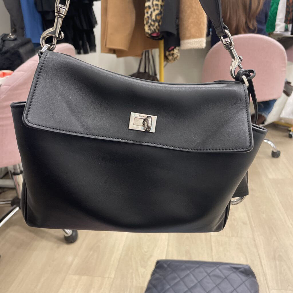 Black Leather Rodeo Handbag Mini (2990)