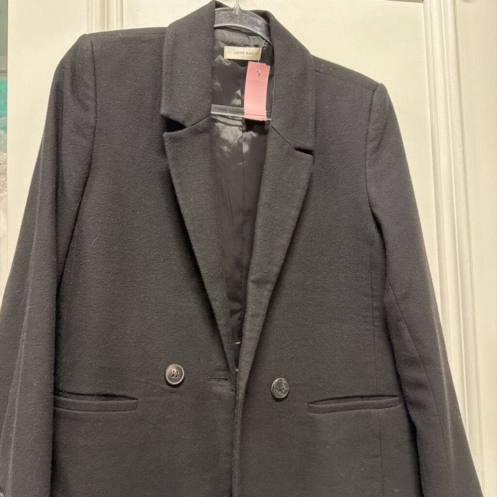 Black Poly Blazer
