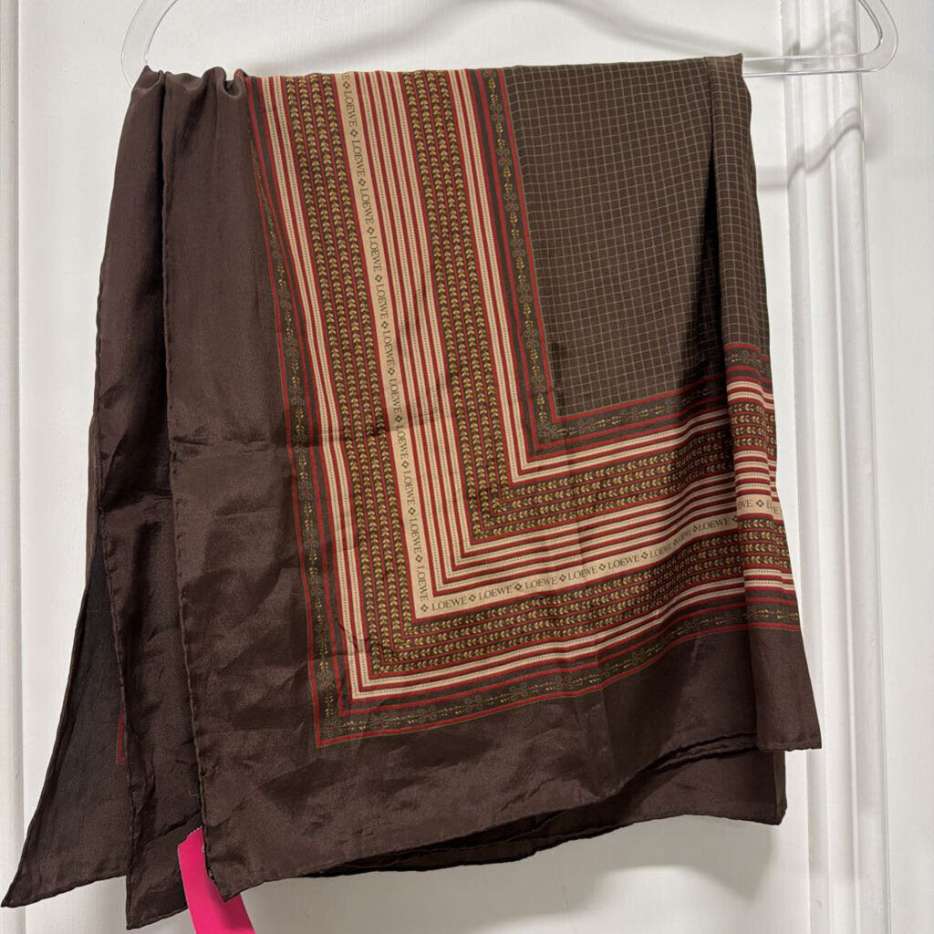 Brown Pattern Scarf