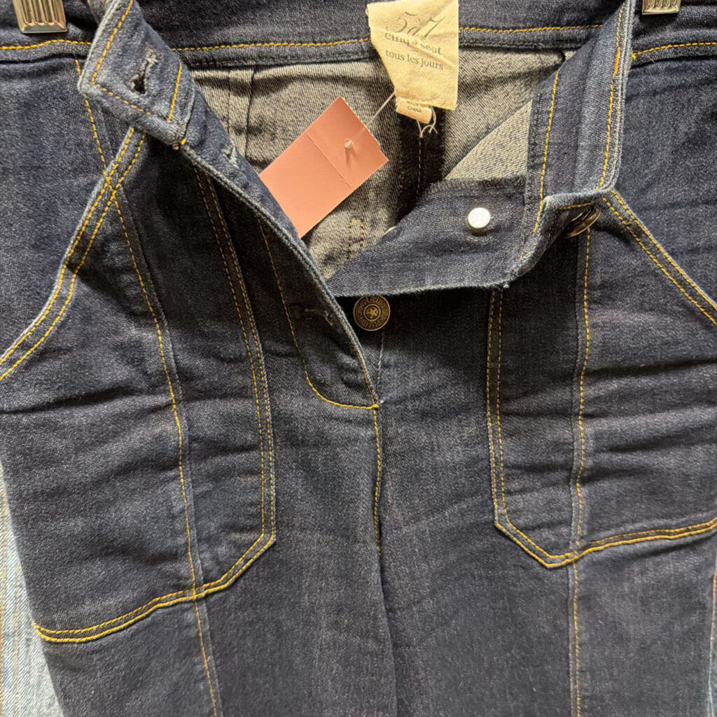 Dark Wash Wide Leg Jean, 00