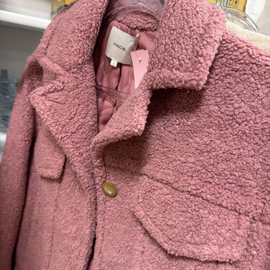 Pink Sherpa Jacket