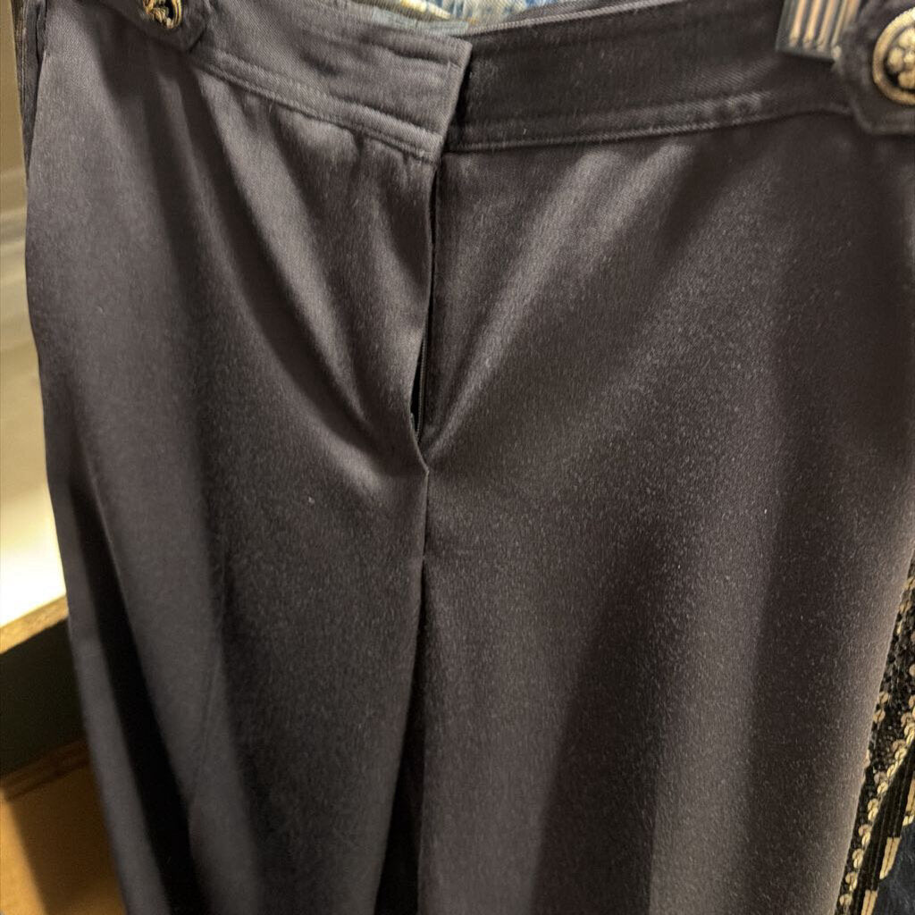 Navy Wool Trousers