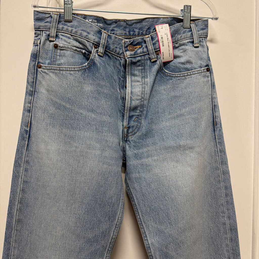 Blue Straight Leg Jeans