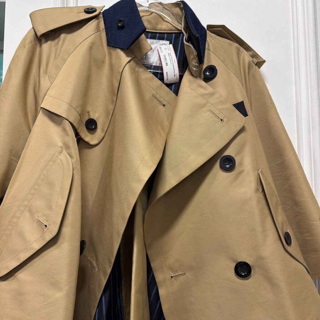Brown Cotton/Poly Mix Media Jacket