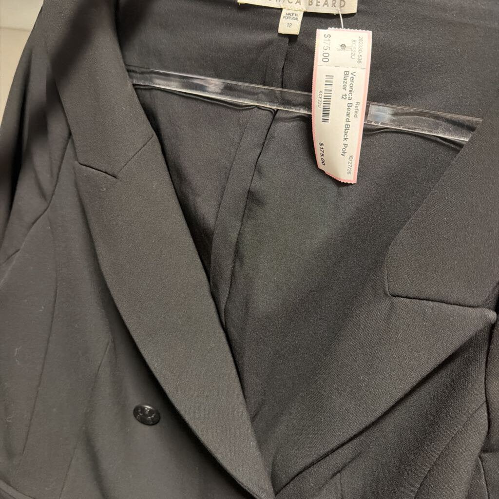 Black Poly Blazer