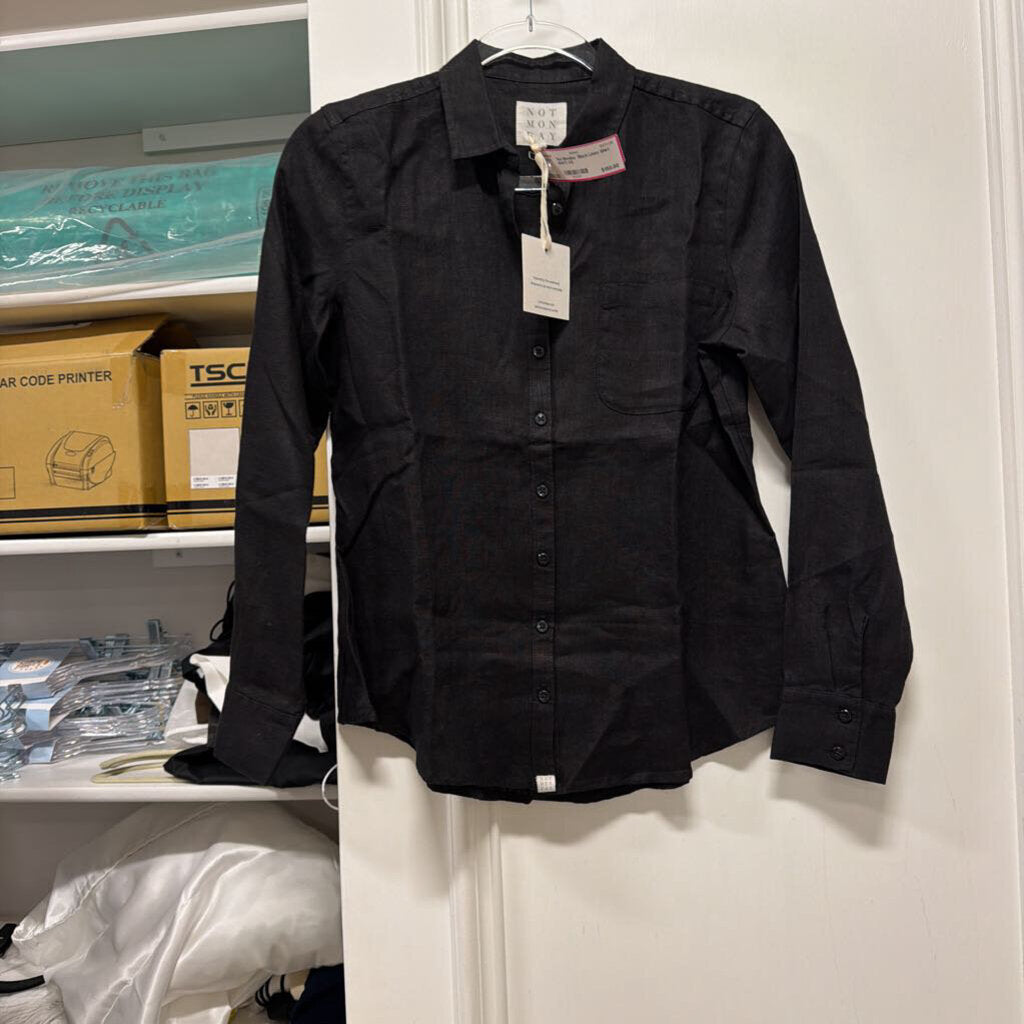 Black Linen Shirt (NWT)