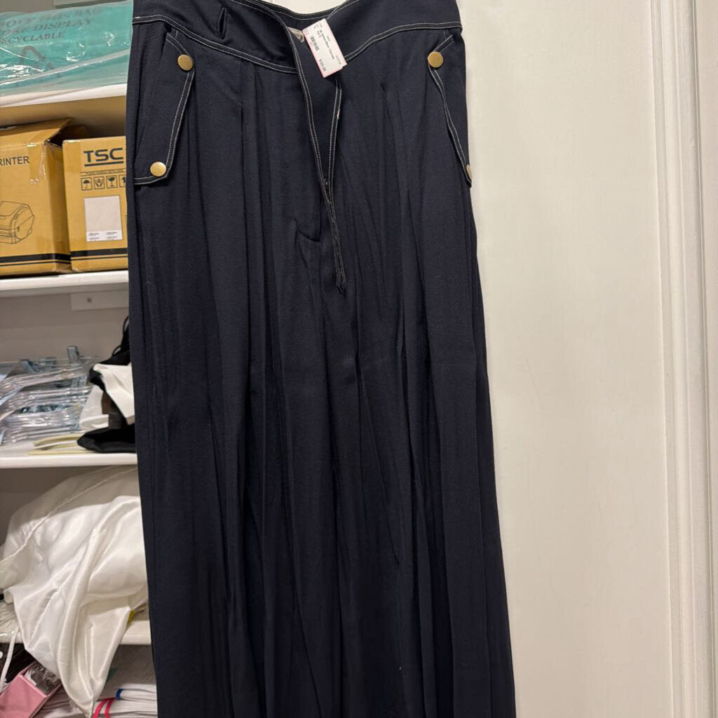 Black Viscose Pant