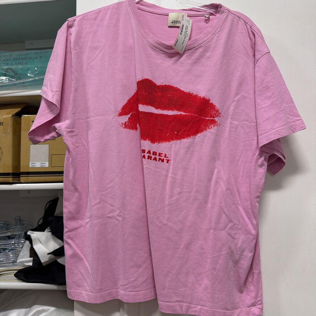 Pink Cotton Graphic Tee