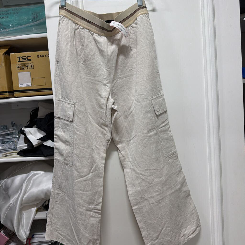 Gray Cottn/Linen Pant