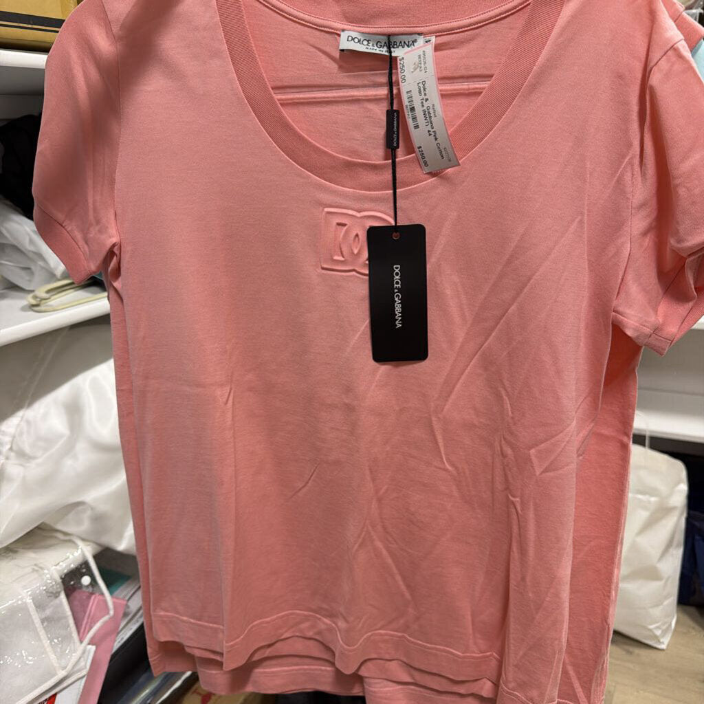 Pink Cotton Logo Tee (NWT)