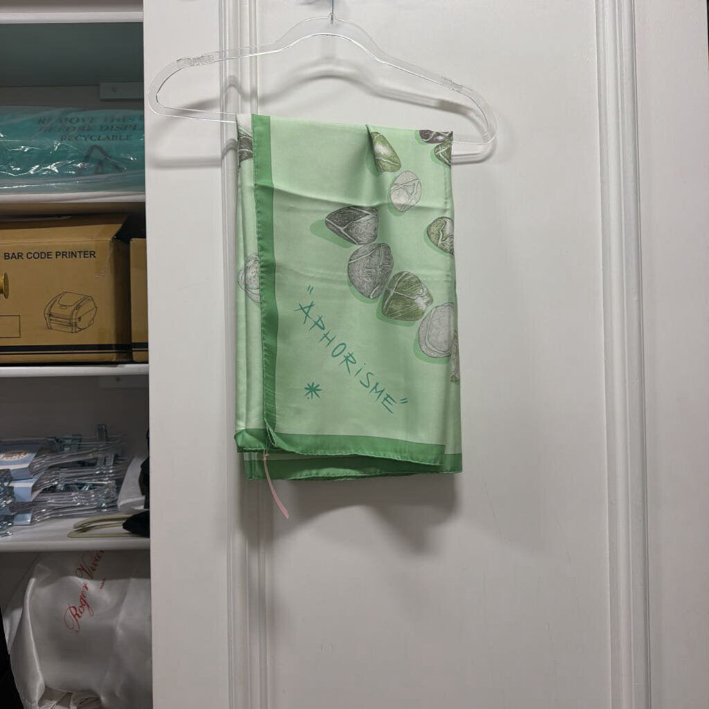 Green Silk Scarf