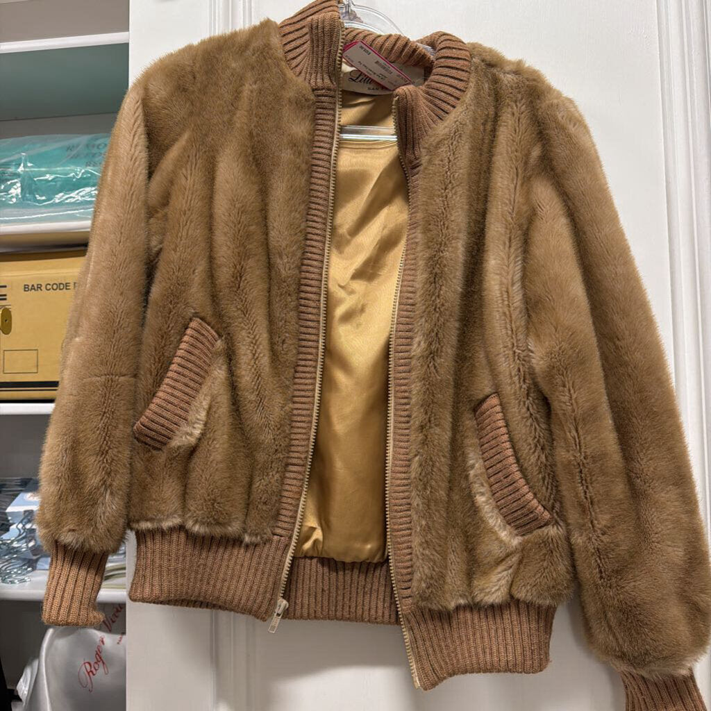 Brown Faux Fur Jacket