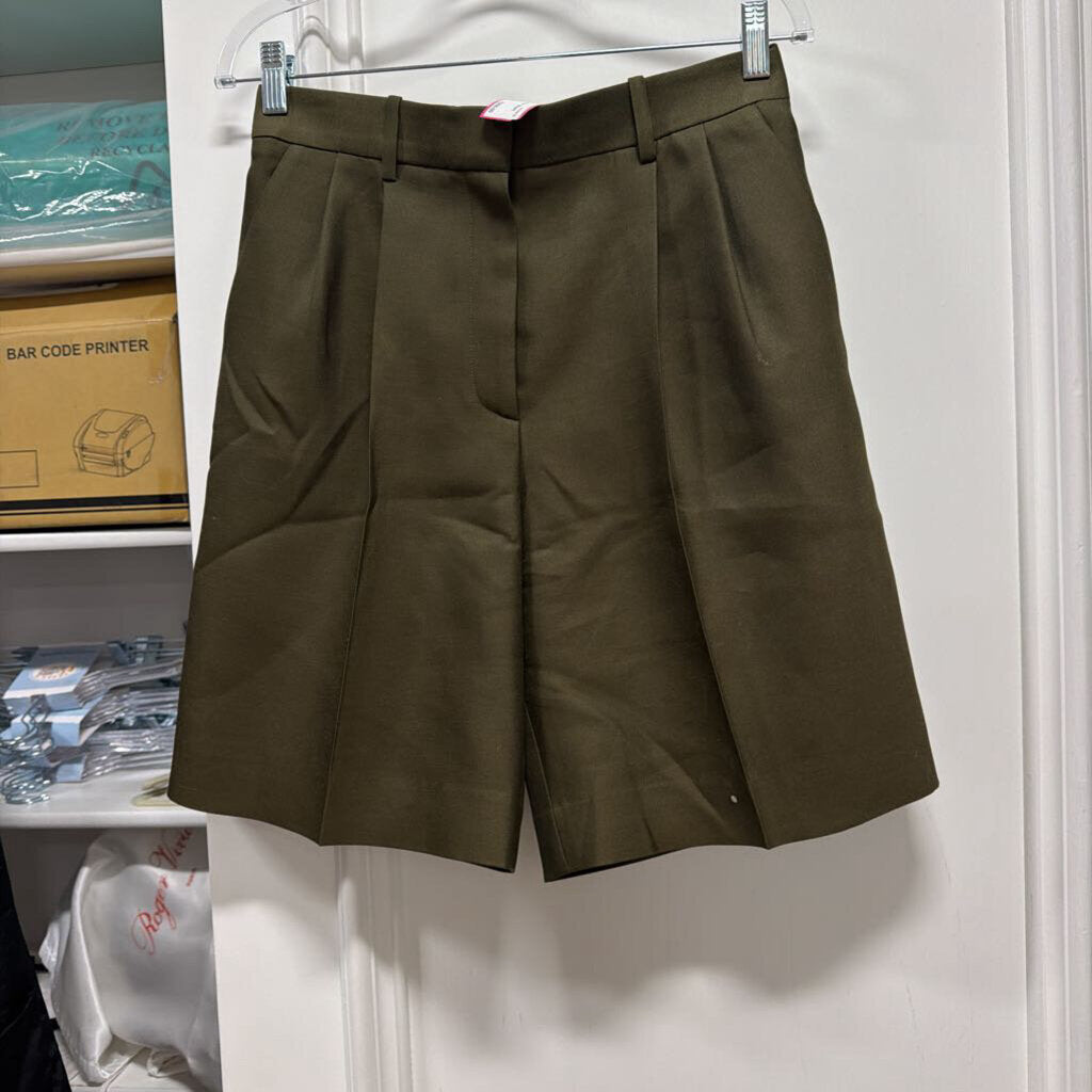 Green Wool/Silk Short