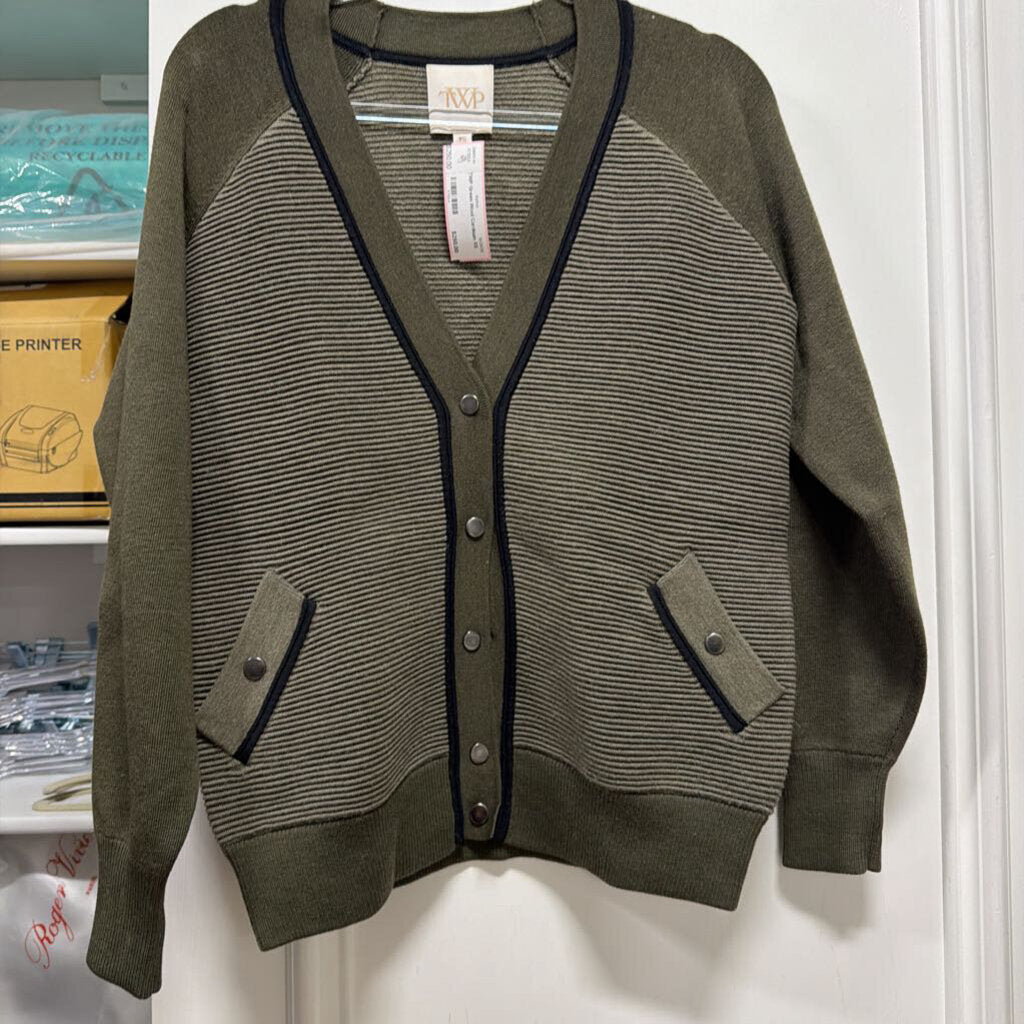 Green Wool Cardigan