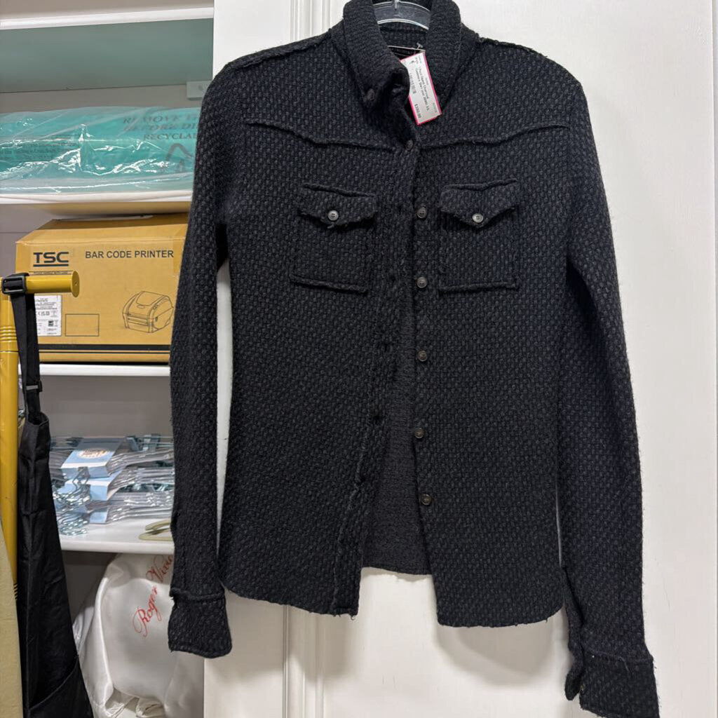 Charcoal Cashmere Shirt (est 2695)