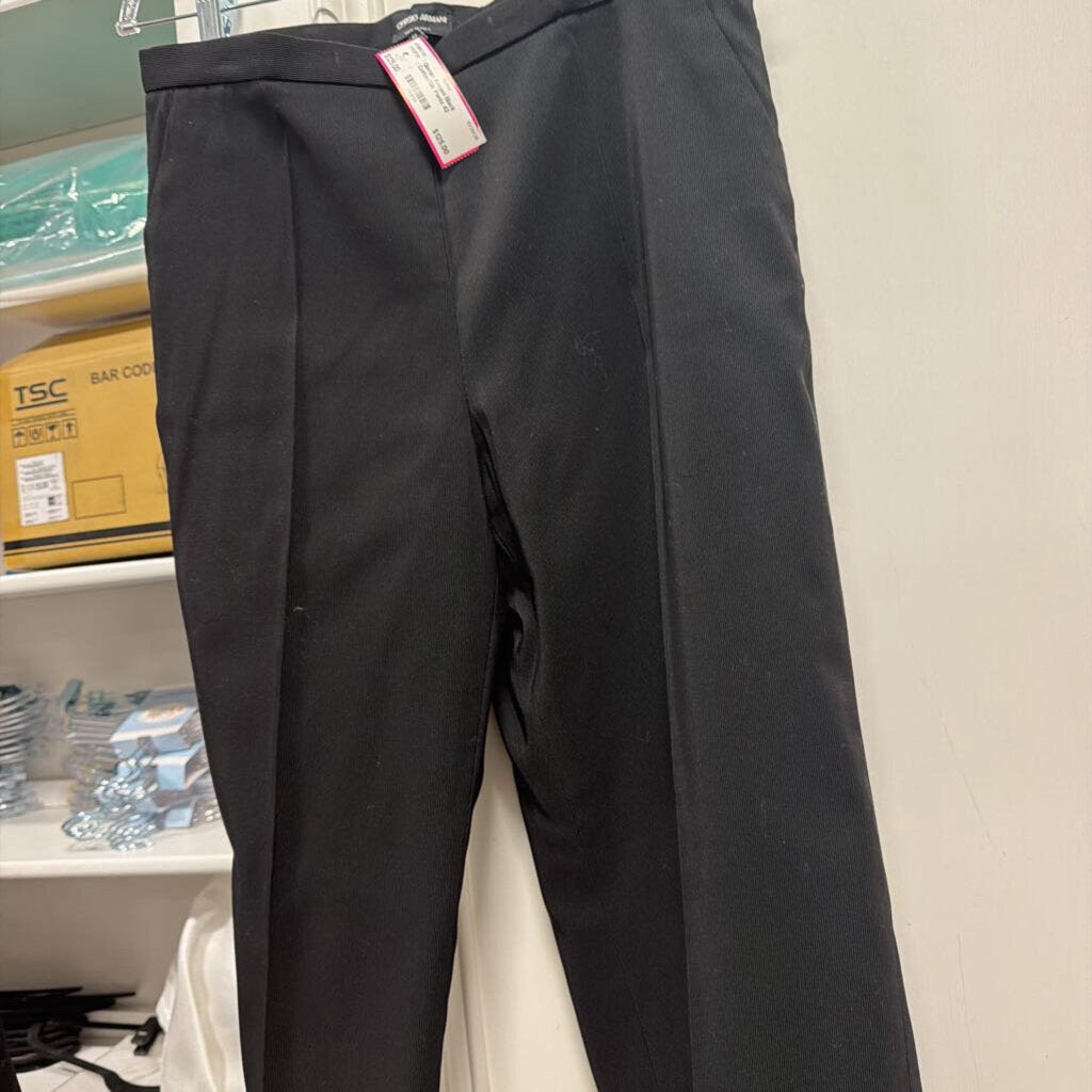 Black Cotton/Silk Pants