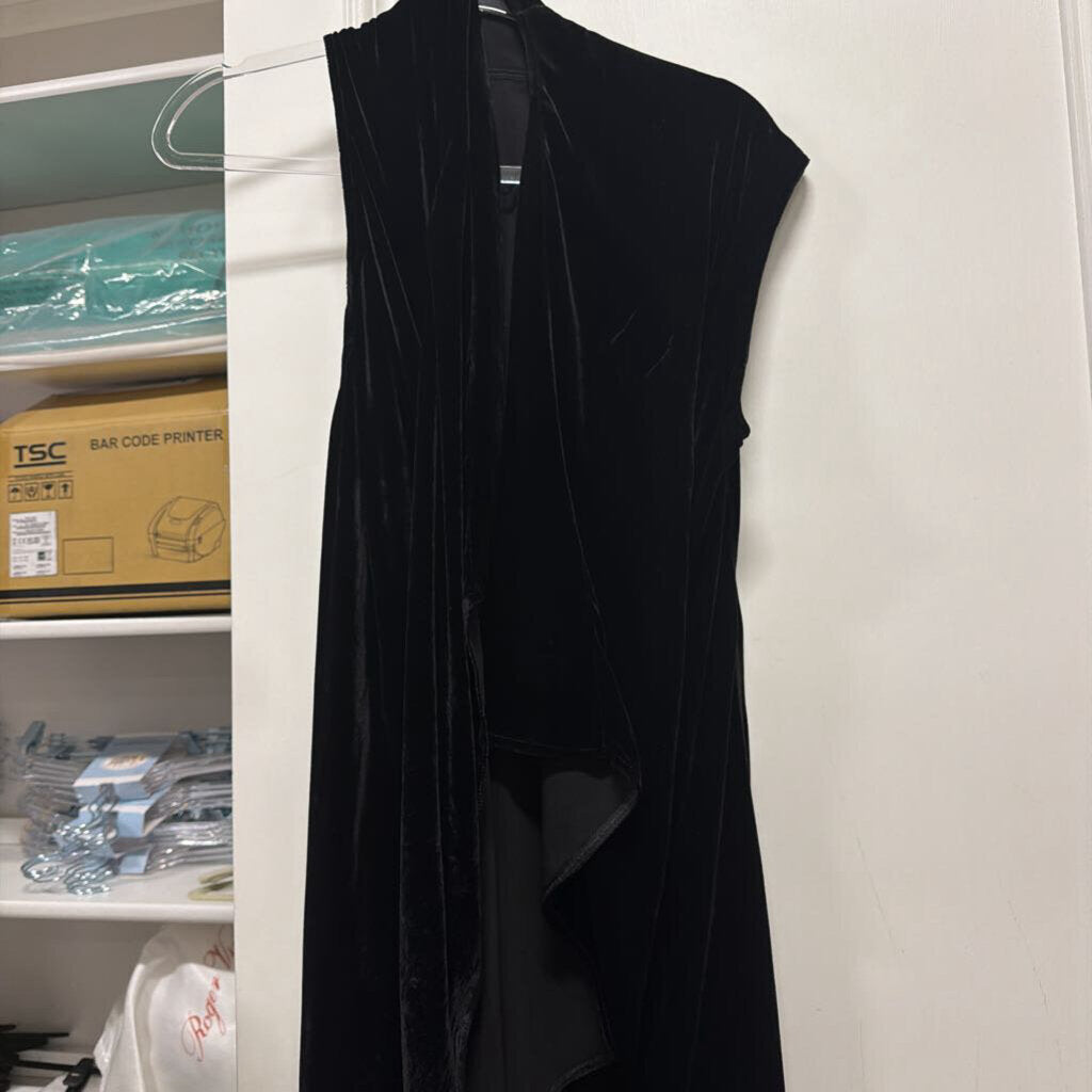 Black Velvet Viscose/Silk Top