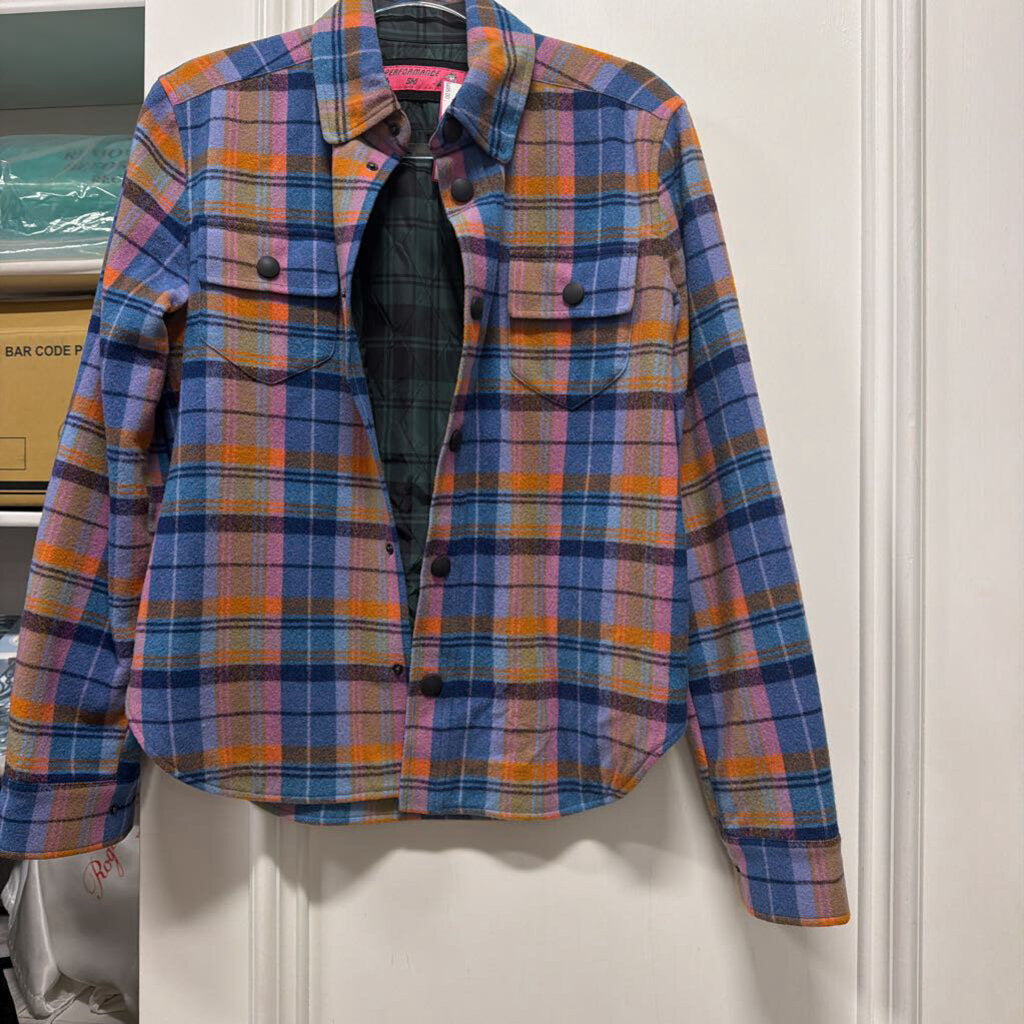 Blue/Pink Plaid Ski Shirt (1500)
