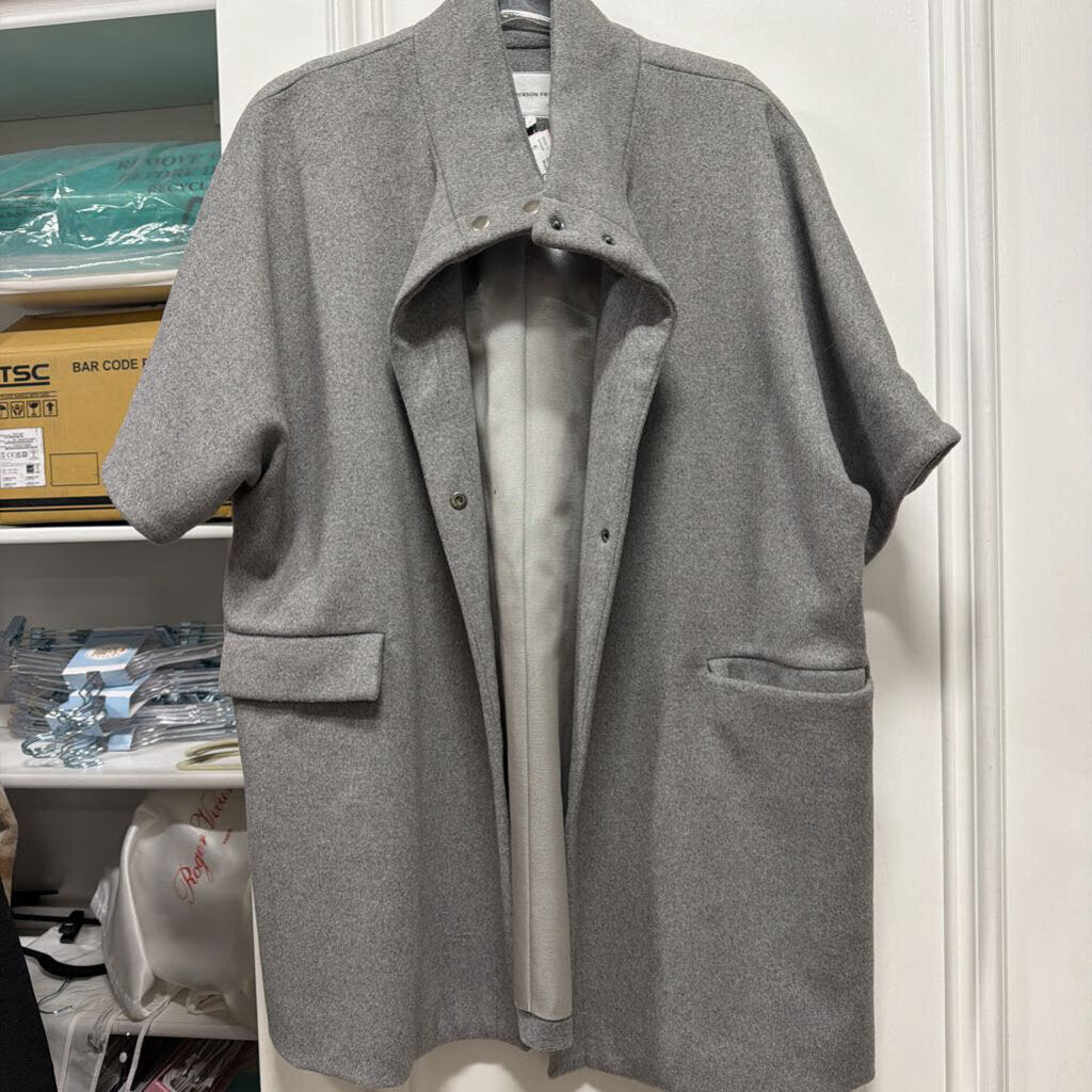 Grey Wool/Cashmere Blend SS Coat