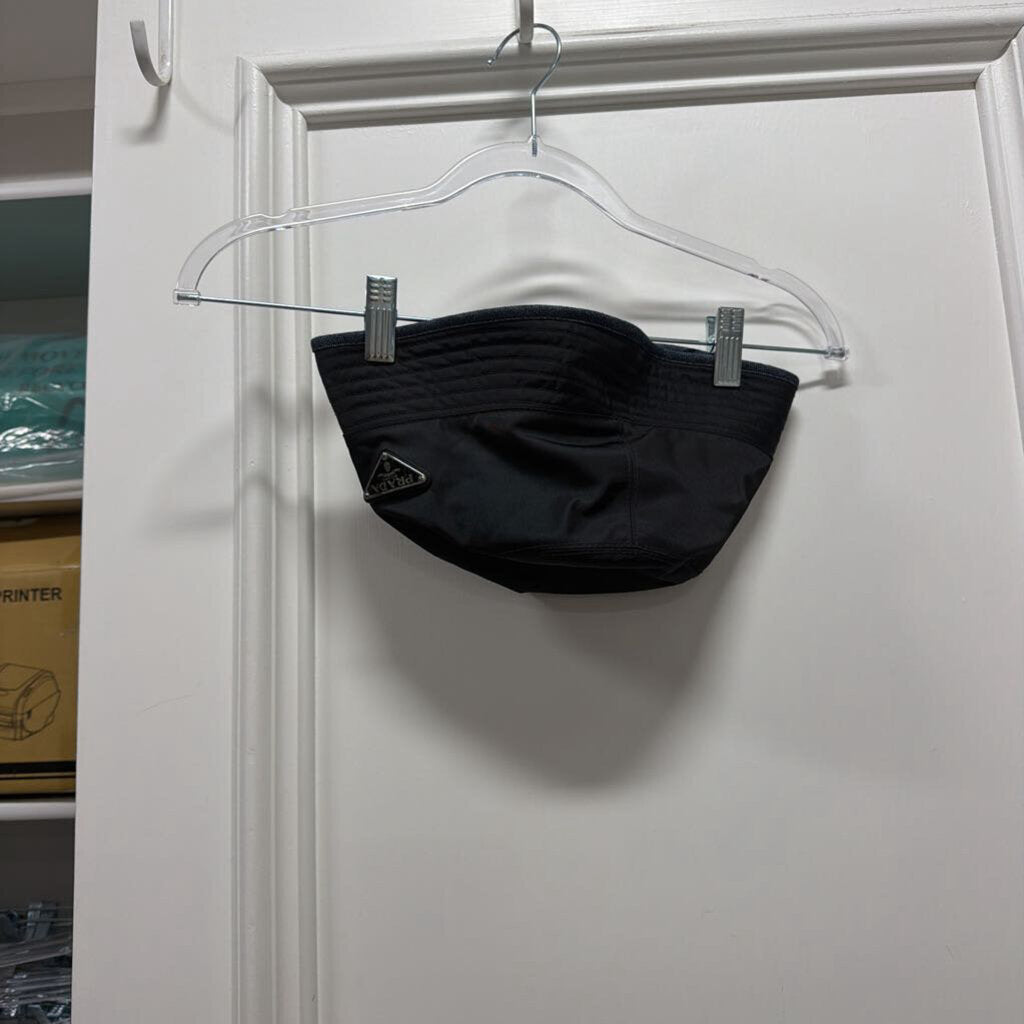 Black Nylon Denim Bucket Hat