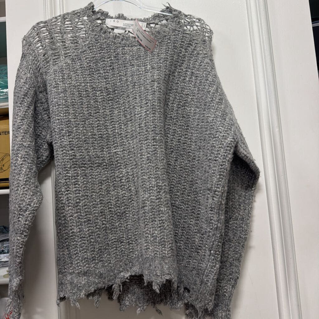 Gray Wool Blend Sweater