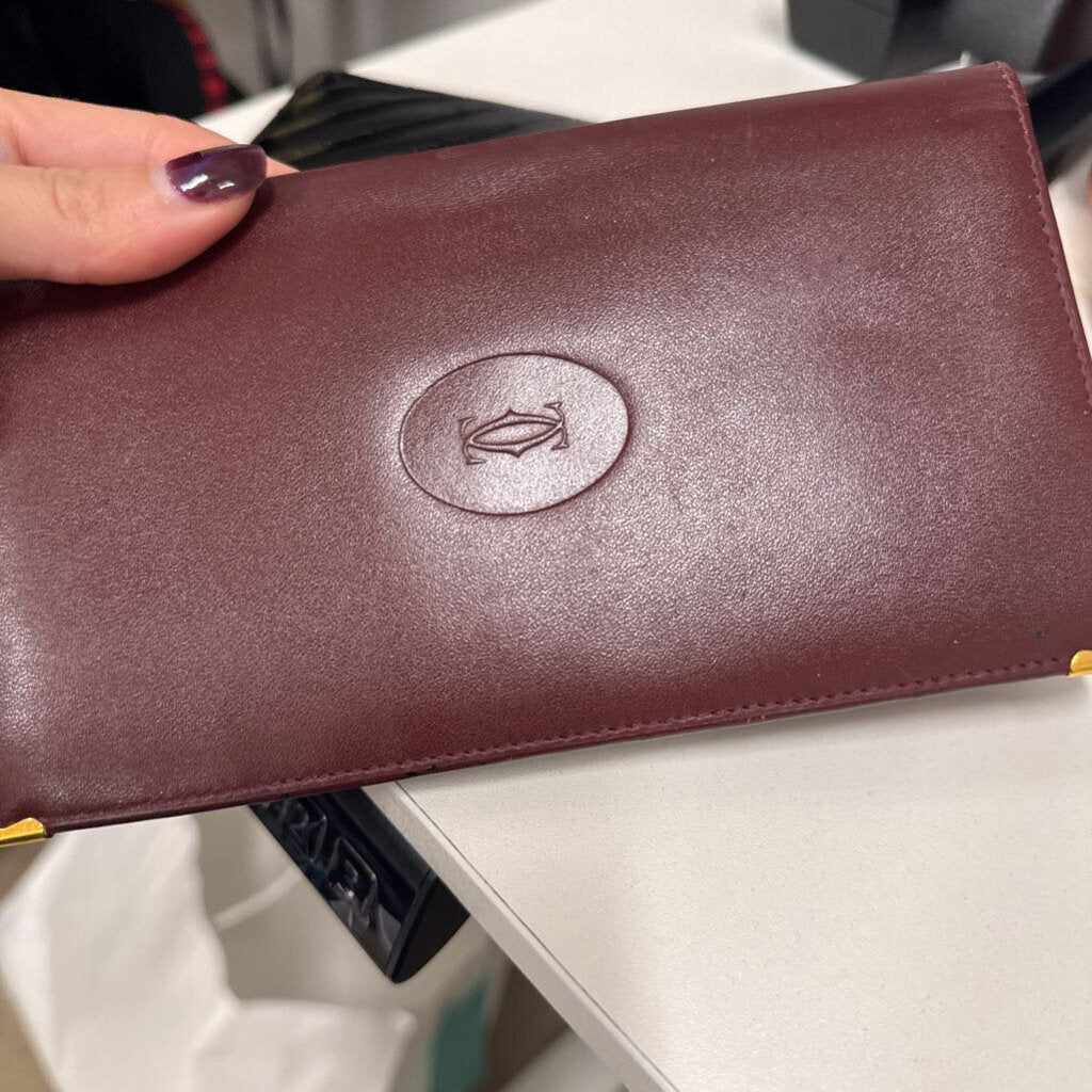 Burgundy Long Wallet