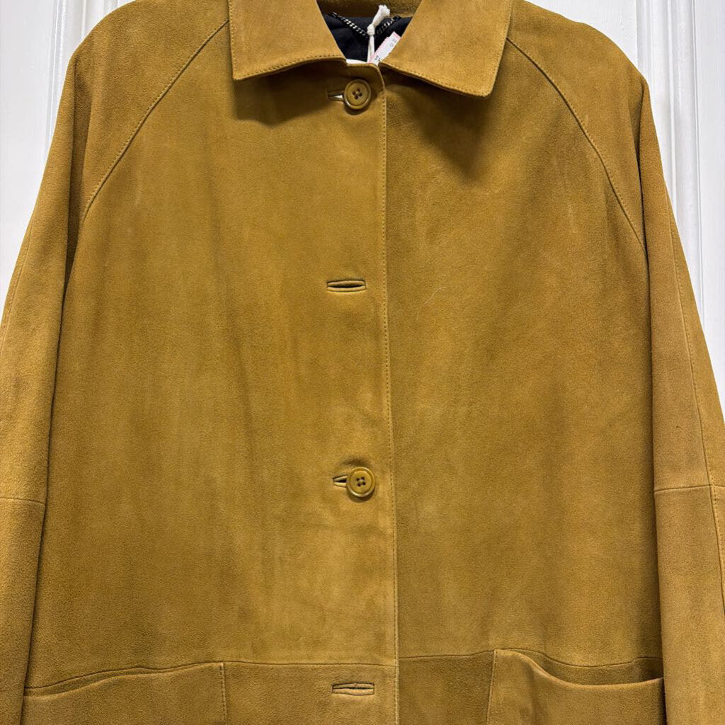 Brown Suede Trench Coat (NWT 2200)