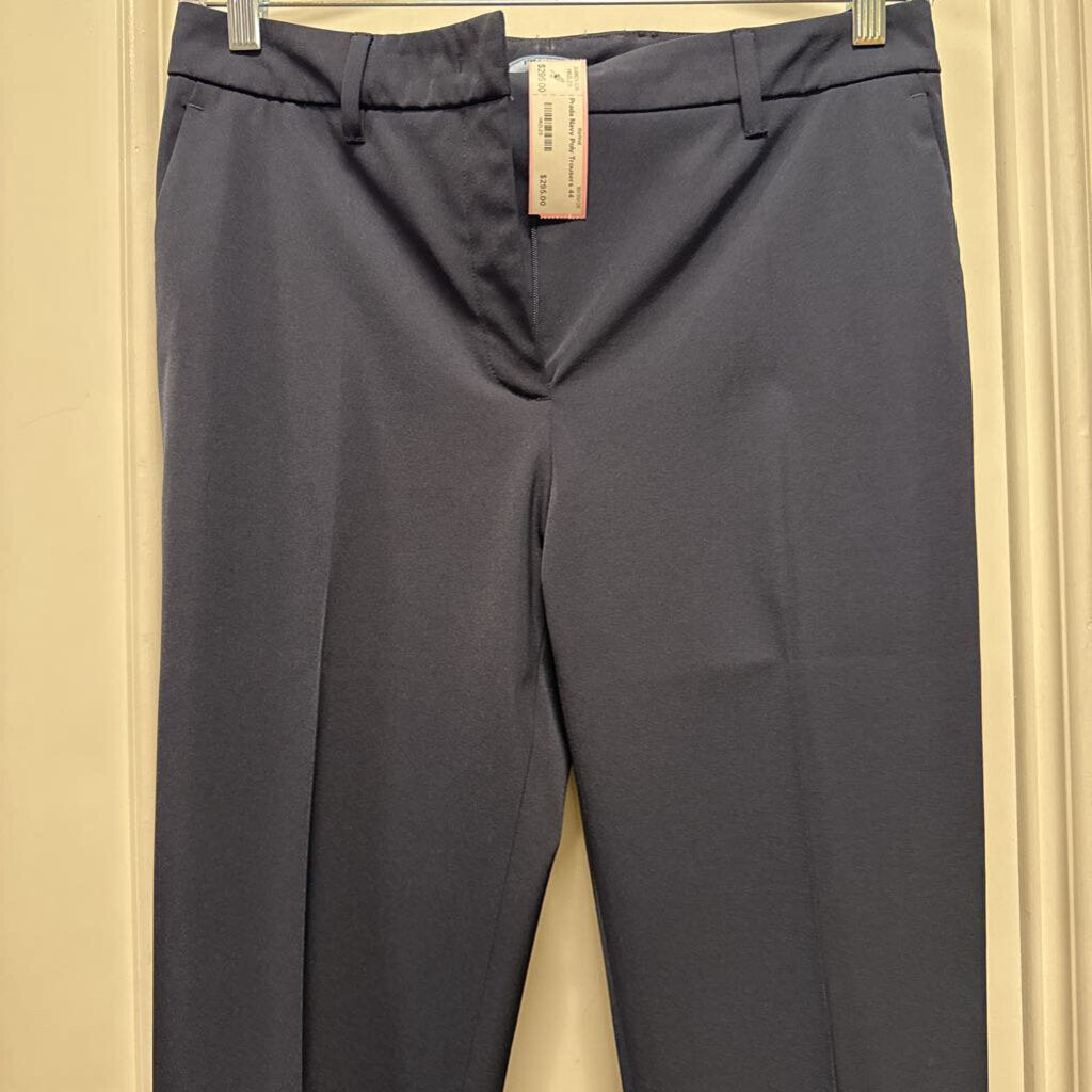 Navy Poly Trousers